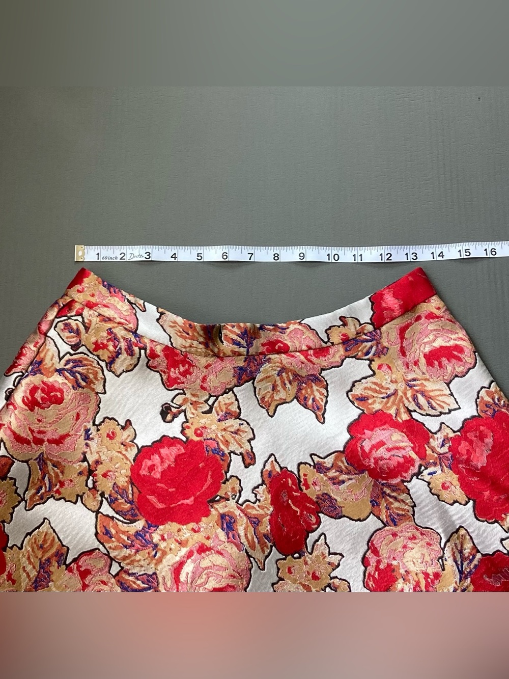 Anthropologie Rachel Antonoff Floral Rose Jacquard A-Line Skirt Size 8 - Picture 4 of 10